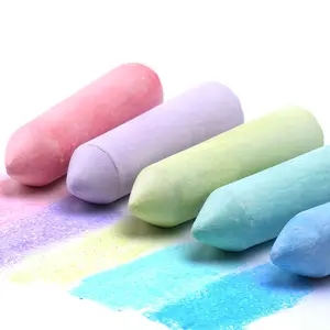 Custom Washable jumbo Sidewalk Chalk wholesale Teacher Tool school Blackboard Chalk with best Washable Bright Colors chalk