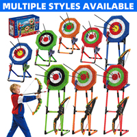Jeu de cible de lancer de hache O'BON Deluxe, cible autoportante en plastique durable pour le tir en plein air, enfants et adultes
