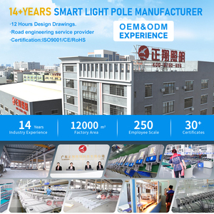 Thông minh cực Hệ thống 9M nhôm thông minh ánh sáng đường phố cực với tích hợp IP66 LED hiển thị 5 gam Wifi EV sạc và kỹ thuật số biển quảng cáo - Product Image 5