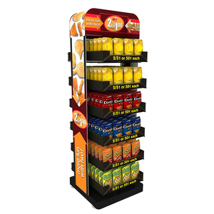 Tháo rời logo thương hiệu kim loại sàn hiển thị đứng Tủ dây kim loại Khoai Tây Chip hiển thị giá - Product Image 4