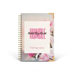 2024 Cuaderno Professional factory book printing services planner notebook printing Custom cover logo diary diario di preghiera