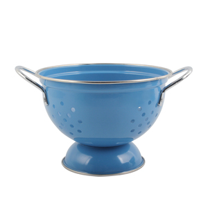 Metal Colander <b>Strainer</b> Bowl with Pedestal Base and Double Handles for Kitchen Vegetable Fruit Washing Draining - Product Image 3