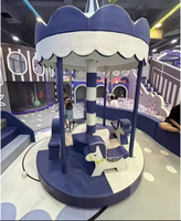 Manège miniature d'intérieur pour tout-petits, carrousel rotatif de 2 m de diamètre, équipement de parc d'attractions