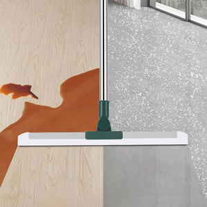 Balai à franges télescopique pour nettoyage de sols et vitres avec raclette en silicone, pour usage domestique et salle de bain - Product Image 5