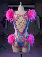 Maillot de bain monokini push-up 1 pièce à motif uni, style costume de carnaval de Trinidad pour le lundi, personnalisé OEM, direct fabricant