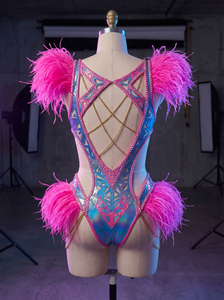 Traje de Baño Monokini de una Pieza con Estampado Sólido, Estilo Push-Up, para el Carnaval de Trinidad, Fabricante Directo de Disfraces, Bikini Personalizado OEM - Product Image 2