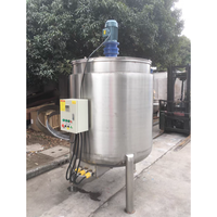 Cuve de mélange chauffante électrique en acier inoxydable pour liquides, mélangeur pour cosmétiques, détergents, aliments, cuve d'émulsification, réacteur