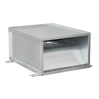 Ventilateur de ventilation à haute efficacité énergétique, haute vitesse, taille 2,5-6 Dm, ventilateur de conduit rectangulaire carré