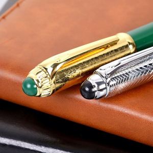 Bolígrafo de metal pesado con diseño en espiral, grabado con diamante, punta de aceite, logotipo láser, regalo de negocios, superventas transfronterizo, China - Product Image 2