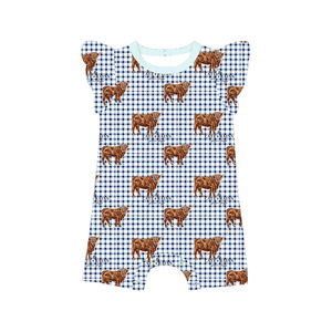 Newborn Infant Girl Flutter Sleeve Spring Pattern Jumpsuit <b>Toddler</b> Girls One Piece Clothes Summer Ruffle Baby Romper - Product Image 4