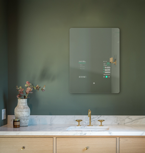 MIRROH.AI สมาร์ททีวีแบบกระจกเงาสำหรับ Android พร้อมหน้าจอสัมผัสขนาด 21.5 นิ้ว สำหรับ<span class=keywords><strong>ใช้</strong></span>ในโรงแรมและวิลล่า - รองรับบลูทูธ ยูทูป และสปอทิฟาย - Product Image 3