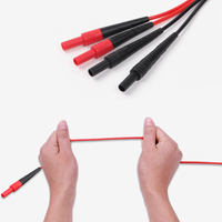 ETA4164S prix usine 1 paire 4mm Double extrémités fils de test en silicone câble