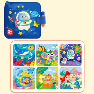 Montessori Spielzeug Wasser Pen Magic Book Malbuch mit Zeichnung Kinder Educational Magic Color Book - Product Image 3