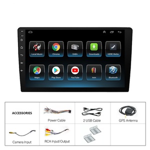 Reproductor de DVD para Auto Universal de 10 Pulgadas 1DIN con Pantalla IPS, 4 Núcleos, Unidad Principal Android, GPS, Amplificador, Radio Estéreo para Auto - Product Image 6