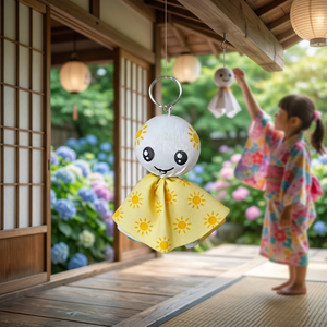 Colgante Teru <span class=keywords><strong>Bozu</strong></span> Hecho a Mano de Poliéster con Impresión por Sublimación de Color Personalizado OEM, Estilo Japonés Tradicional y Moderno - Product Image 6