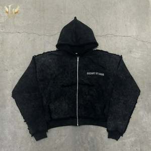 เสื้อฮู้ดผ้าคอตตอนผ้าเกล็ดปลาแบบเย็บปักเย็บริมผ้า100% ซักหิมะกรดออกแบบได้ตามต้องการสำหรับ480GSM - Product Image 4