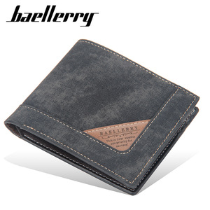 กระเป๋าสตางค์ผู้ชายแบรนด์ Baellerry หนัง PU พับสามทบ ช่องใส่บัตรหลายช่อง ซิปแนวนอนอเนกประสงค์ ใช้ได้ทุกวัน - Product Image 1