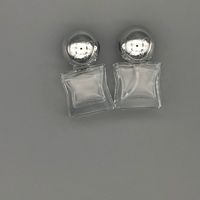 Botol Parfum Kristal Kecil Berkualitas Tinggi, Botol Semprot Parfum Kosong Mewah 15ml Bentuk Kotak Kaca Dengan Tutup Bulat