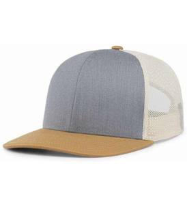 Casquette d'extérieur 6 panneaux à bord plat pour hommes Casquette de sport en maille avec logo brodé personnalisé Casquette de camionneur de haute qualité Casquette de papa de baseball en filet uni - Product Image 2
