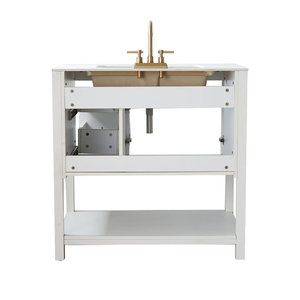 Simple smart bathroom cabinet modern wash basin floor standing bathroom cabinet - Product Image 3
