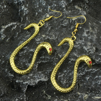 Accessoire de mode cosplay, boucles d'oreilles serpent en métal pour femme, boucles d'oreilles pendantes Boa Hancock, accessoire de mode anime