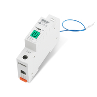 DIY GO TUYA Mini 1-63A 1P Interrupteur intelligent WIFI avec compteur d'énergie, disjoncteur, protection contre les surtensions et les surintensités, relais de contrôle de température