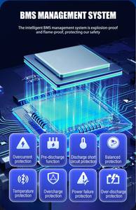 Baterai LiFePO4 60V 100Ah untuk Kendaraan Berpandu Otomatis dengan BMS Cerdas, Baterai Lithium Ion dengan Pengosongan Tinggi - Product Image 5