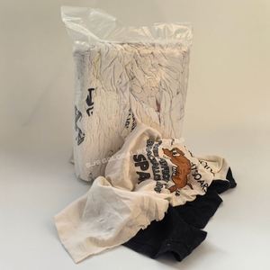 Trapos de algodón de grado industrial, absorbentes, blancos, impresos, para limpieza. Trapos de algodón blanco para limpieza. - Product Image 1