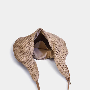 Nouveau Sac Fourre-tout Bohème <span class=keywords><strong>2026</strong></span> pour Femme en Paille Tressée Façon Dumpling, Fait Main, Grande Capacité, Sac à Bandoulière et Sac de Plage Personnalisable - Product Image 5
