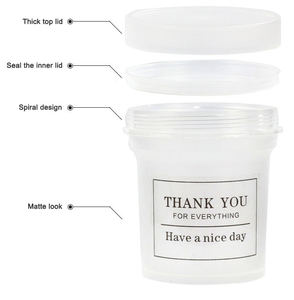 <b>Small</b> Double Wall Eco-Friendly Plastic Portion Containers Jello Shot Souffle Condiment Sauce <b>Cups</b> with Lids - Product Image 6