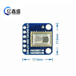 YIXINSHENG AMG8833 IR โมดูลเซ็นเซอร์ความร้อน 8x8 อาร์เรย์การตรวจจับอุณหภูมิสำหรับโครงการอาร์ดูโน่ ดีไอวาย - Product Image 5