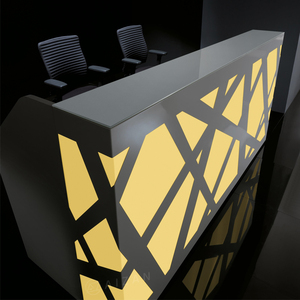 <span class=keywords><strong>Comptoir</strong></span> de réception LED personnalisé de grande taille, design élégant, pour bureau, hôtel, clinique, banque, <span class=keywords><strong>magasin</strong></span> de détail - Product Image 5