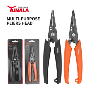 Tunala 7 pollici pinza da pesca forbici trecce leggero in acciaio inox strumenti da pesca Modulare anello pinza gancio di rimozione - Product Image 1