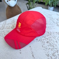 Casquette de course unisexe légère et réglable en maille polyester à séchage rapide, 6 panneaux, personnalisable avec logo, pour hommes et femmes