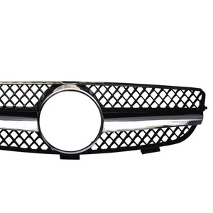 กระจังหน้ารถเมอร์เซเดส-เบนซ์ CLK-Class W209 สีดำเงิน ทำจากพลาสติก ABS สำหรับกันชน - Product Image 3