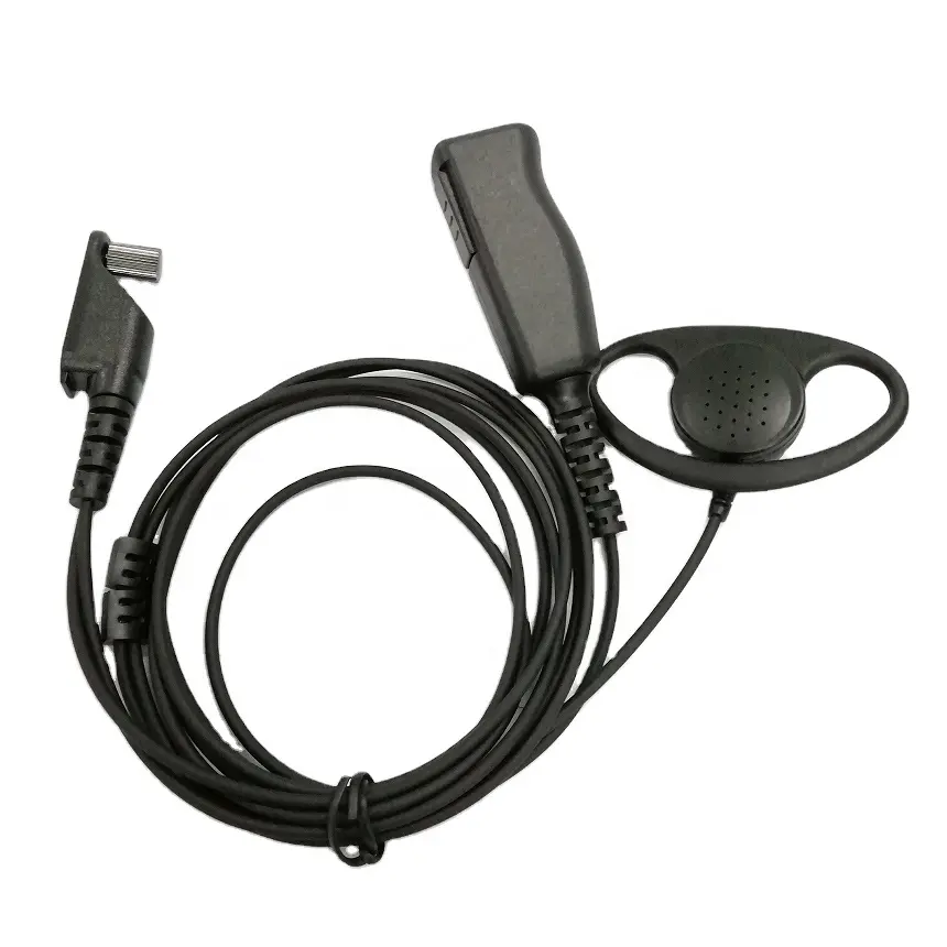 2024 atacado fone de ouvido walkie-talkie em forma de D HRE-4016 compatível com Motorola Hytera Kenwood Radio