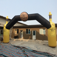 Arche gonflable économique en nylon enduit de PVC, installation facile, impression personnalisée pour mariages et compétitions sportives