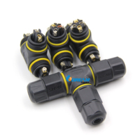 Connecteur Étanche M20 IP68 Mâle-Femelle pour Éclairage Industriel, Type T, 2 Broches, Sans Soudure, Conforme UL ROHS