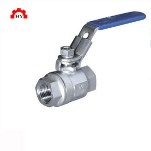 China Made 1/2 inch 1 inch 2 inch Stainless Steel 2pc 1000 WOG 316 Threaded Ball Valve