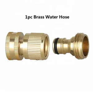 SUNSHINE Brass Water Hose Quick Connect 3/4'' GHT Male Female Spray Nozzle Water Gun Brass Quick Connector Garden Hose Fittings