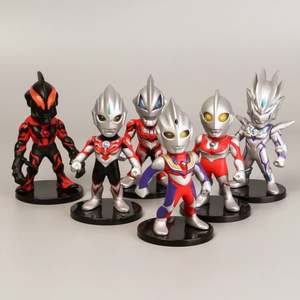 6 pièces Anime Ultraman Taro monstre Figure pour garçon maison jouer décoration mignon cadeau pour enfant jouets balle - Product Image 1