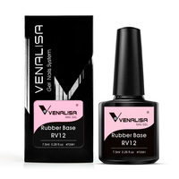 Venalisa Base Caoutchouc pour Nail Art 7,5 ML Soak Off UV/LED Couleur Camouflage Base Caoutchouc Top Coat pour Designs d'Ongles au Gel