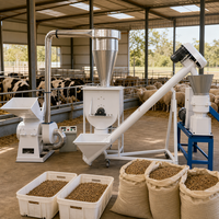 Ligne de production d'aliments pour animaux / Petite usine de fabrication d'aliments pour animaux / Machine de traitement des aliments pour animaux