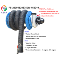 Carrete de manguera de escape montado en pared CE ISO con soporte de acero reforzado simple/doble para estación de servicio 4S, filtración de aire, garantía OEM