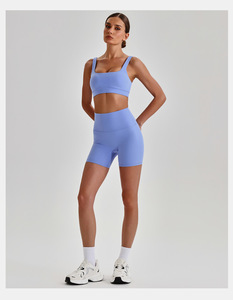 Conjunto Deportivo de <span class=keywords><strong>2</strong></span> Piezas de Alta Calidad Personalizado: Top Deportivo y Pantalones Cortos para Gimnasio, Ejercicio, Deportes al Aire Libre, Yoga y Fitness - Product Image 6