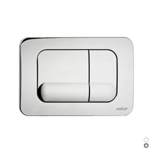 Placca di Comando Doppia Valsir Bianca, Lunghezza 27,5 cm, Larghezza 27 cm, Altezza 20 cm, Per Uso WC - Product Image 1