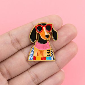 เข็มกลัดเคลื<span class=keywords><strong>อบ</strong></span>ลายสุนัข นกกา สายรุ้ง ถุงเท้า ป๊อปคอร์น สำหรับตั้งแคมป์ในป่า ของขวัญสำหรับนักสะสมเข็มกลัด พร้อมคำขวัญสร้างแรงบันดาลใจ - Product Image 3