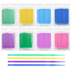 100Pcs Disposable Mascara Wands Micro Applicator <b>Brushes</b> for Eyelash Extension Makeup Cleaning - Product Image 6