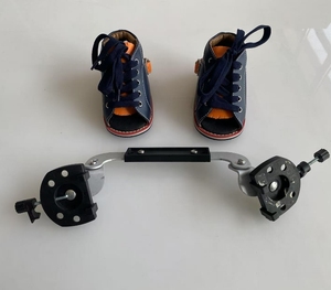 Zapatos Ortopédicos de Cuero para Niños Dennis Brown, Diseño de Barra Dividida, Materiales Correctivos Médicos Intervencionistas para Pie Zambo - Product Image 6