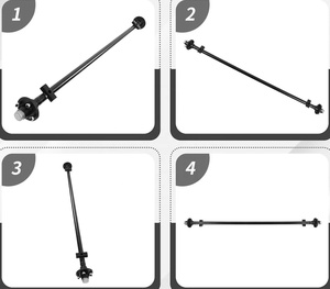 Nouvel axe d'entraînement de remorque de 2000 lb avec ressorts à lames, support et boulon en U, motif de boulons 4x4 - Product Image 3